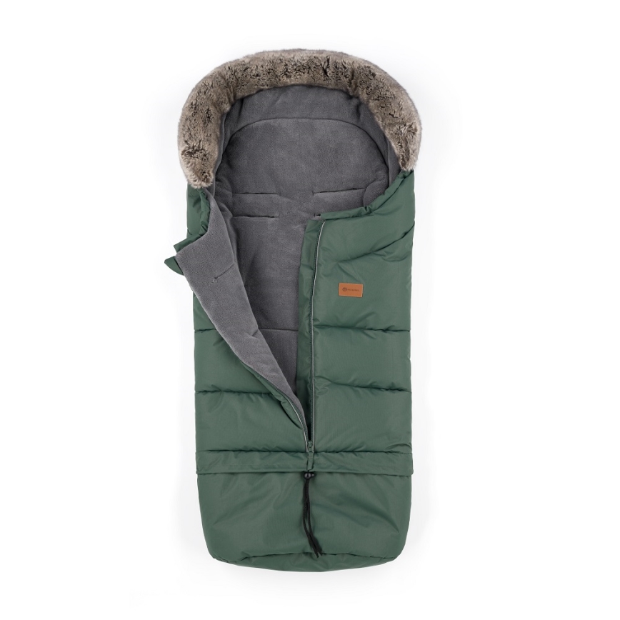 PETITE&MARS - SET Saco de Dormir para Bebé 4en1 ARCTIC + fundas para cochecito FURRY Veritable Khaki