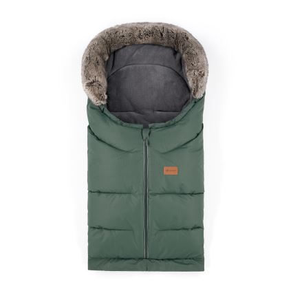PETITE&MARS - SET Saco de Dormir para Bebé 4en1 ARCTIC + fundas para cochecito FURRY Veritable Khaki