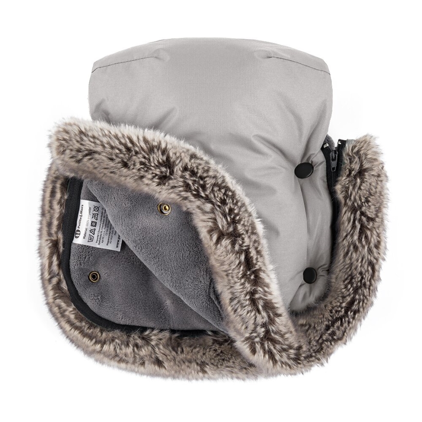 PETITE&MARS - SET Saco de Dormir para Bebé 4en1 COMFY + fundas para cochecito FURRY Champagne Shower