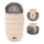 PETITE&MARS - SET Saco de Dormir para Bebé 4en1 COMFY + fundas para cochecito FURRY rosa Petal