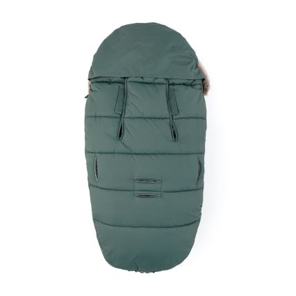 PETITE&MARS - SET Saco infantil 4 en 1 COMFY + manoplas para cochecito FURRY Kaki