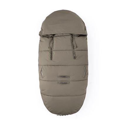 PETITE&MARS - CONJUNTO Saco infantil 4 en 1 COMFY + manoplas para cochecito FURRY Mocha Mousse