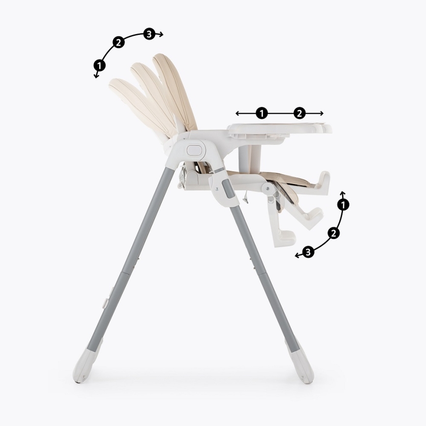 PETITE&MARS - Silla de comedor para niños GUSTO gris