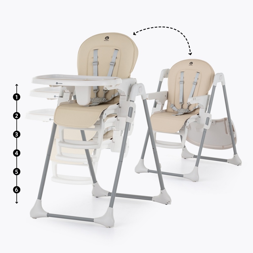 PETITE&MARS - Silla de comedor para niños GUSTO gris