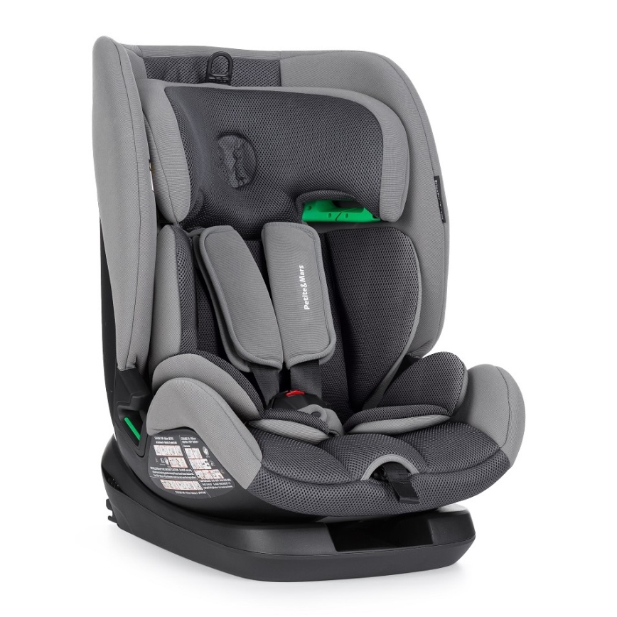 PETITE&MARS - Silla para coche PRIME PRO i-Tamaño 76-150 cm (9-36 kg) gris