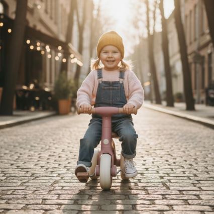 PETITE&MARS - Triciclo infantil 3 en 1 BINGO Dusty Rose