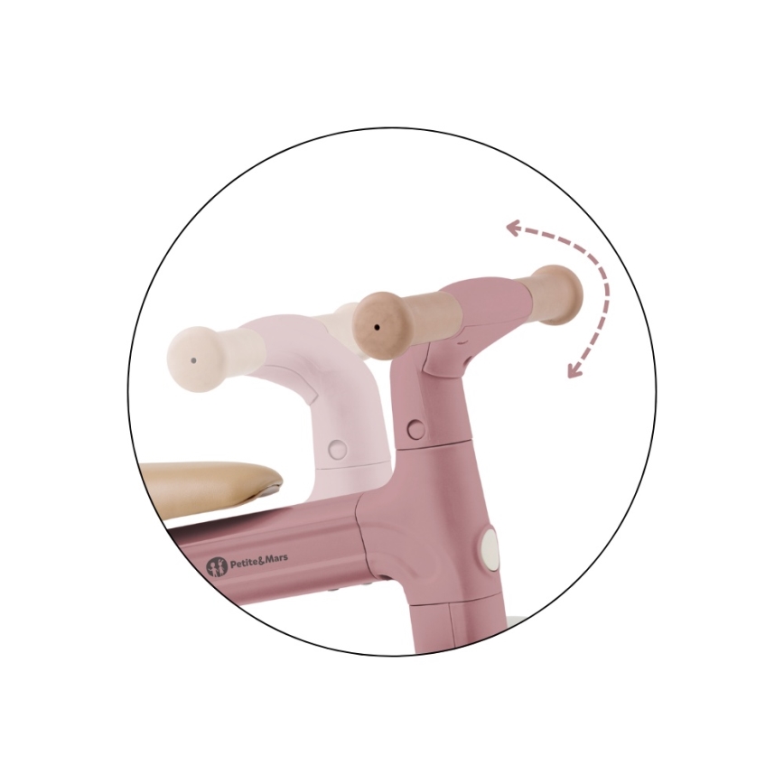 PETITE&MARS - Triciclo infantil 3 en 1 BINGO Dusty Rose