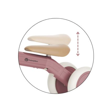 PETITE&MARS - Triciclo infantil 3 en 1 BINGO Dusty Rose