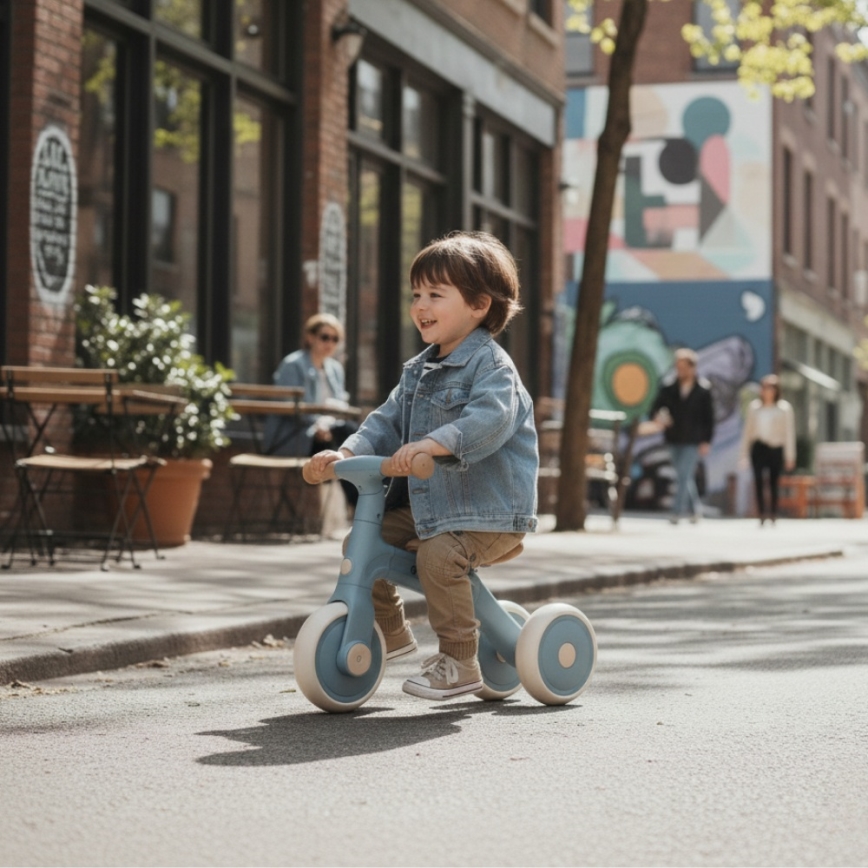 PETITE&MARS - Triciclo infantil 3 en 1 BINGO Stering Blue