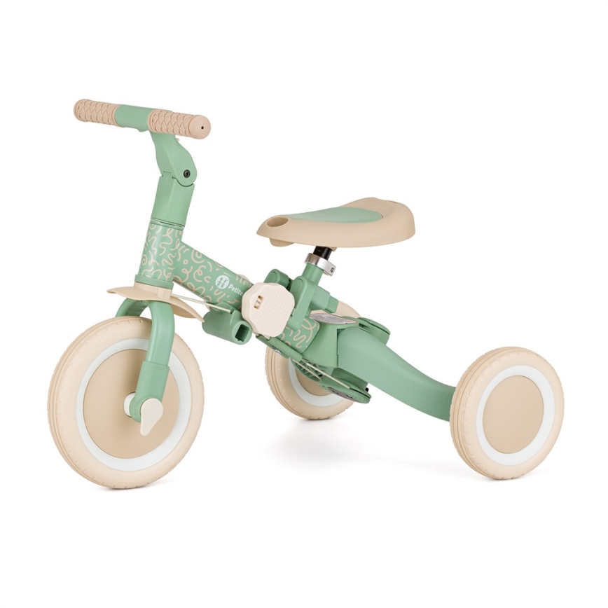 PETITE&MARS - Triciclo infantil 5 en 1 TURBO LIMITED Green Twist