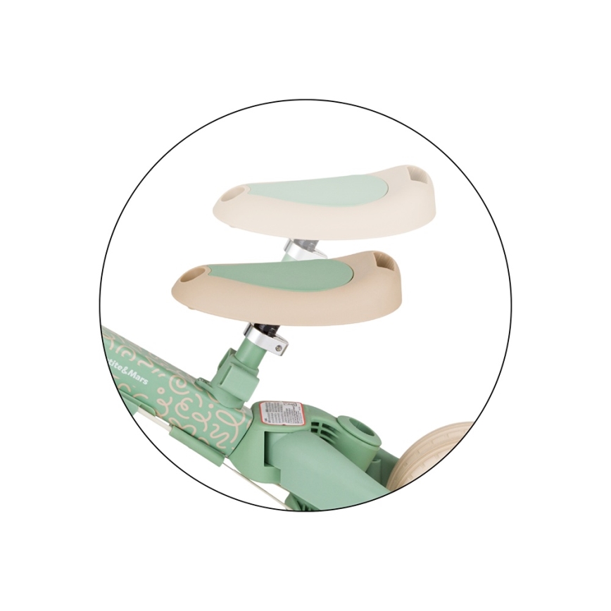 PETITE&MARS - Triciclo infantil 5 en 1 TURBO LIMITED Green Twist