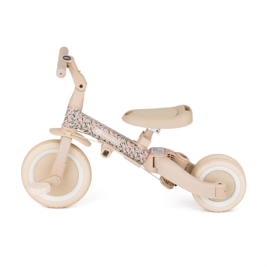 PETITE&MARS - Triciclo infantil 5 en 1 TURBO LIMITED Pradera Rosa