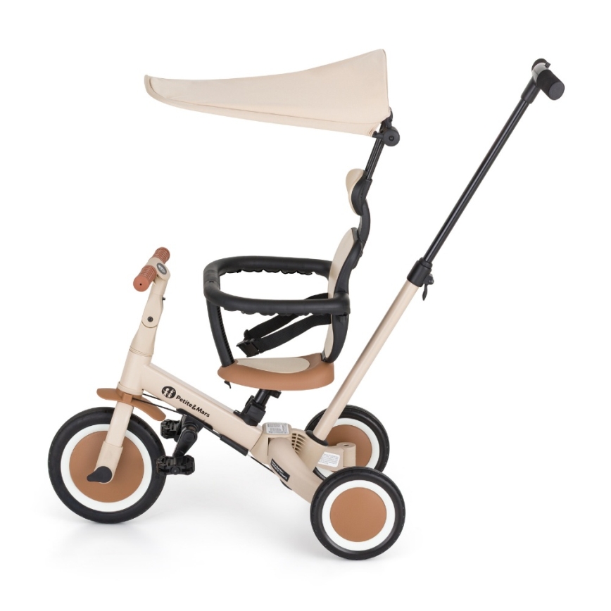PETITE&MARS - Triciclo infantil 5 en 1 TURBO PLUS Desert Sand