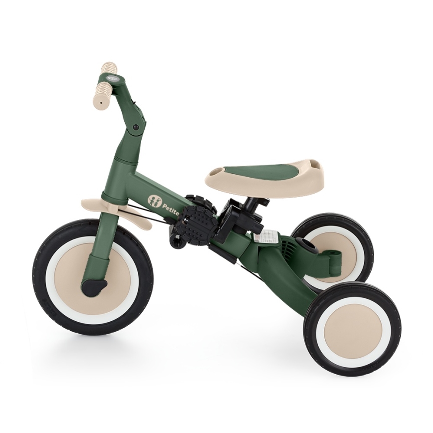 PETITE&MARS - Triciclo infantil 5 en 1 TURBO PLUS Misty Green