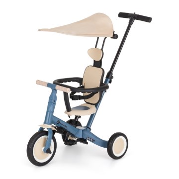 PETITE&MARS - Triciclo infantil 5 en 1 TURBO PLUS Ocean Blue