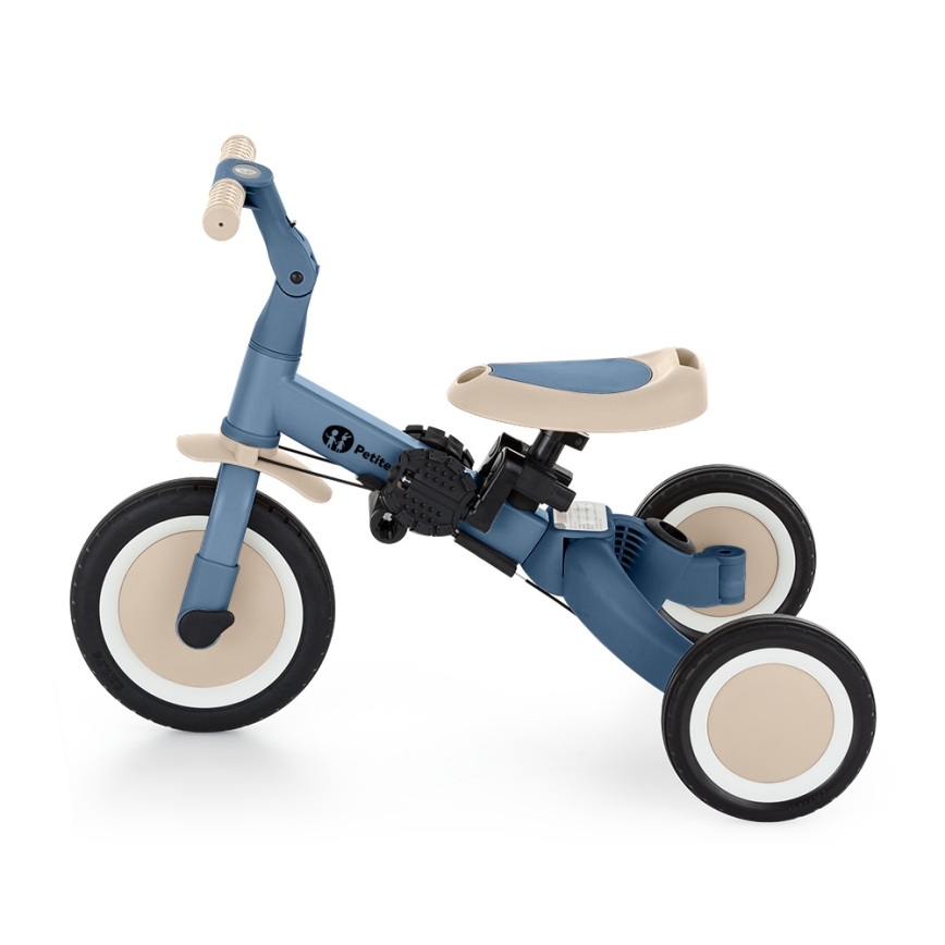 PETITE&MARS - Triciclo infantil 5 en 1 TURBO PLUS Ocean Blue