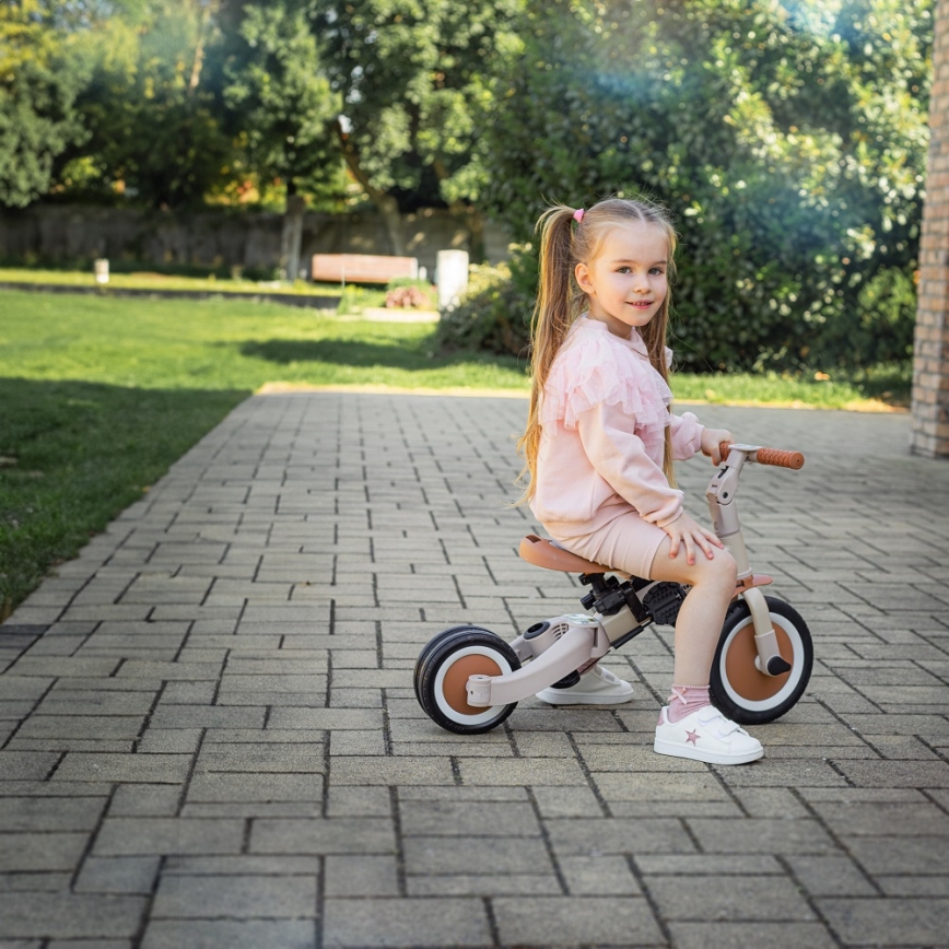 PETITE&MARS - Triciclo infantil 5en1 TURBO Desert Sand