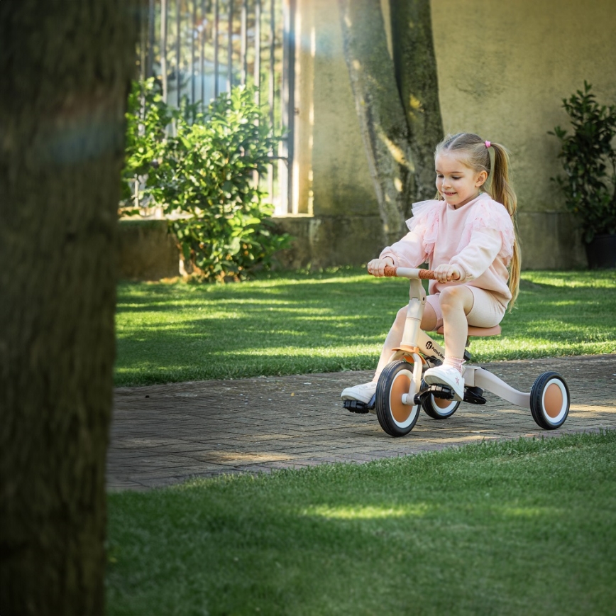 PETITE&MARS - Triciclo infantil 5en1 TURBO Desert Sand
