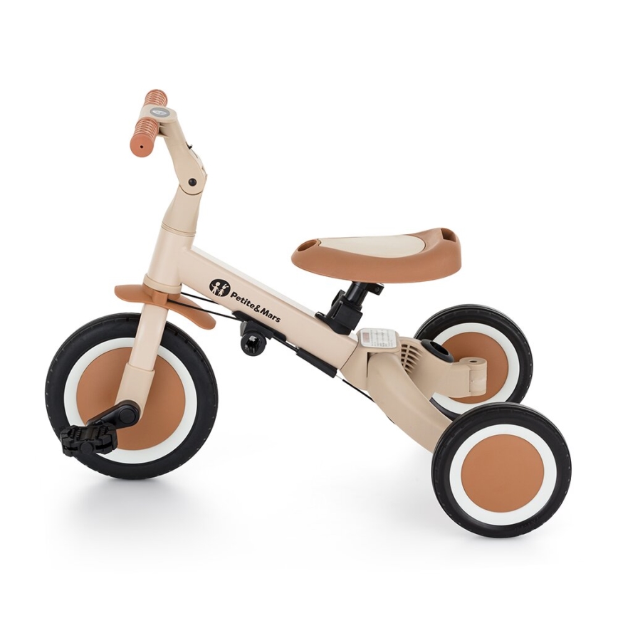 PETITE&MARS - Triciclo infantil 5en1 TURBO Desert Sand