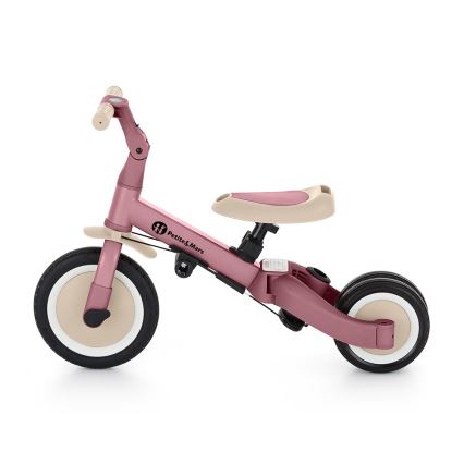 PETITE&MARS - Triciclo infantil 5en1 TURBO Dusty rosa