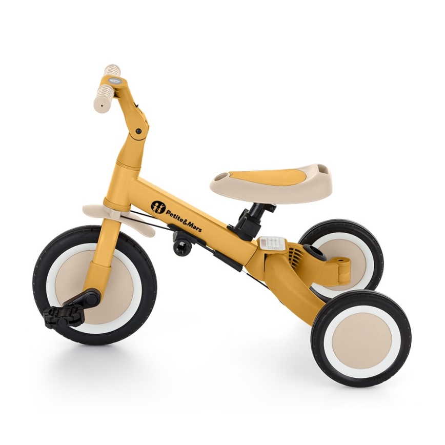 PETITE&MARS - Triciclo infantil 5en1 TURBO Intense Ochre
