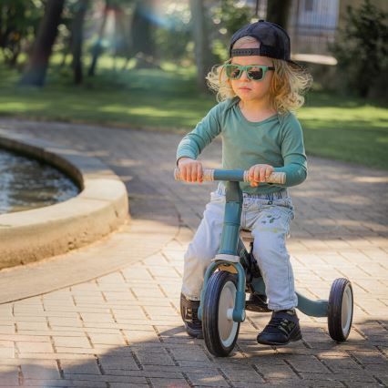 PETITE&MARS - Triciclo infantil 5en1 TURBO Misty Green