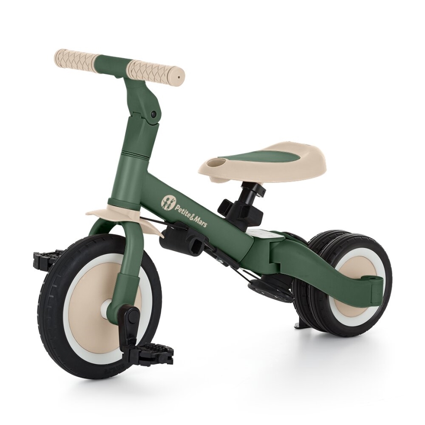 PETITE&MARS - Triciclo infantil 5en1 TURBO Misty Green