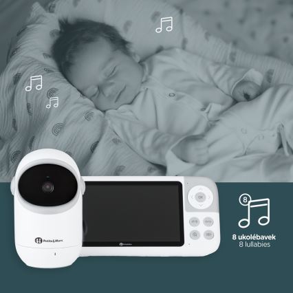 PETITE&MARS - Vigilabebés con monitor EVE 5.0 3,8V 3050 mAh