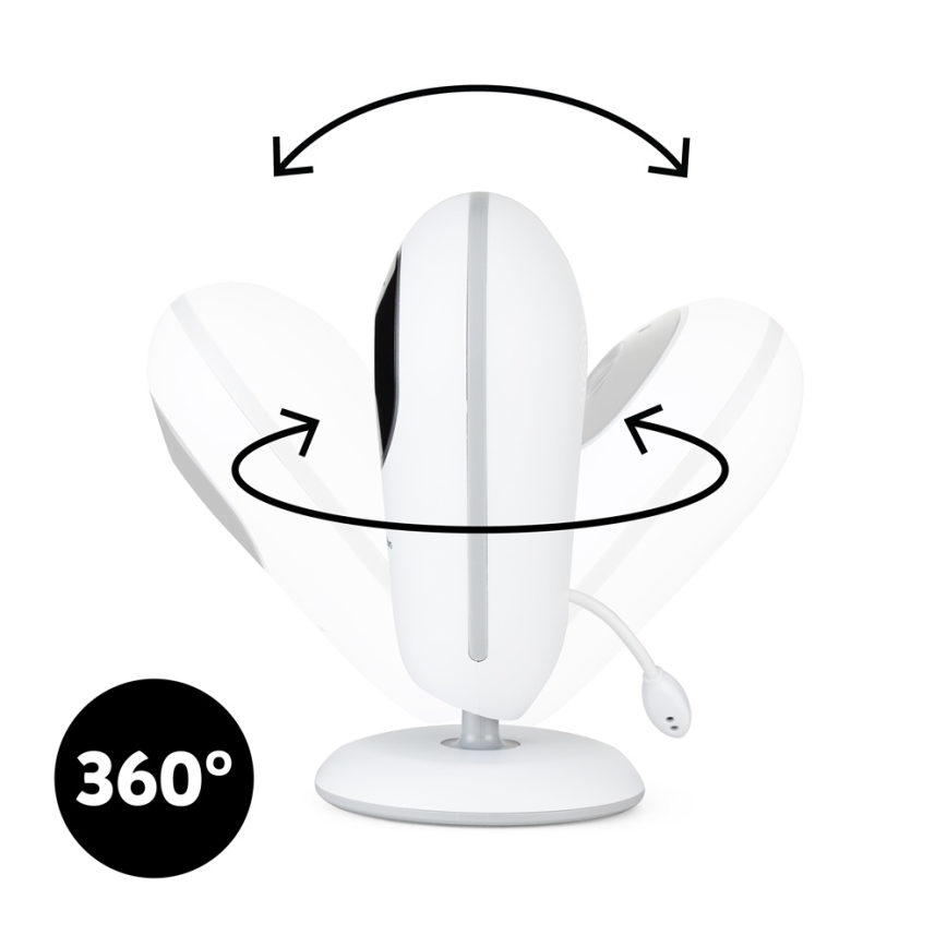 PETITE&MARS - Vigilabebés con monitor NANO 4.0 3,7V 1760 mAh