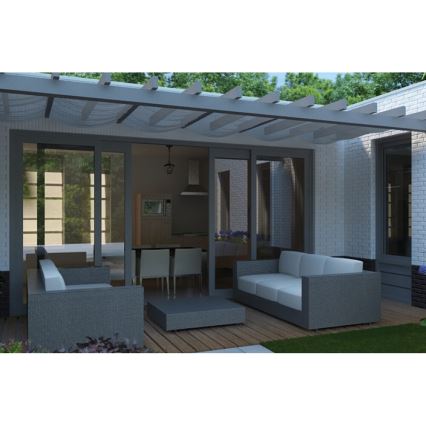 Philips - Lámpara de exterior 1xE27/60W/230V negro IP44