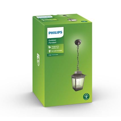 Philips 15406/86/PN - Lámpara colgante de luces para exterior HEDGE 1xE27/60W/230V IP44