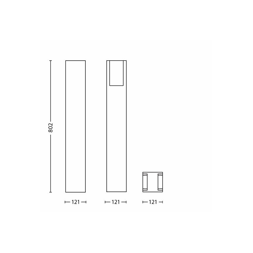 Philips - Lámpara exterior 1xE27/14W/230V IP44