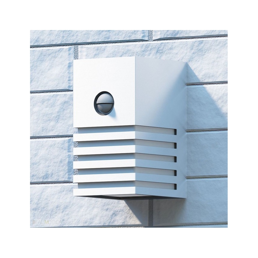 Philips - Aplique con sensor exterior E27/20W IP44