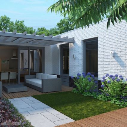 Philips - Aplique con sensor exterior E27/20W IP44