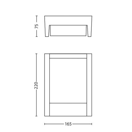 Philips - Aplique LED para exterior LED/6W/230V 2700K IP44