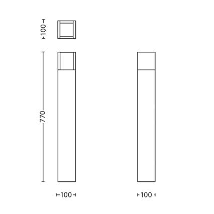 Philips - Lámpara LED de exterior LED/6W/230V 2700K IP44