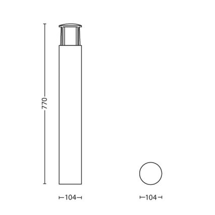 Philips - LED Lámpara exterior 1xLED/6W/230V IP44