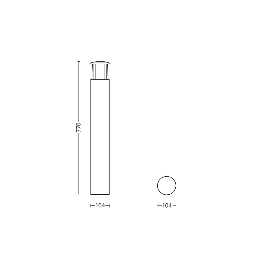 Philips - LED Lámpara exterior 1xLED/6W/230V IP44