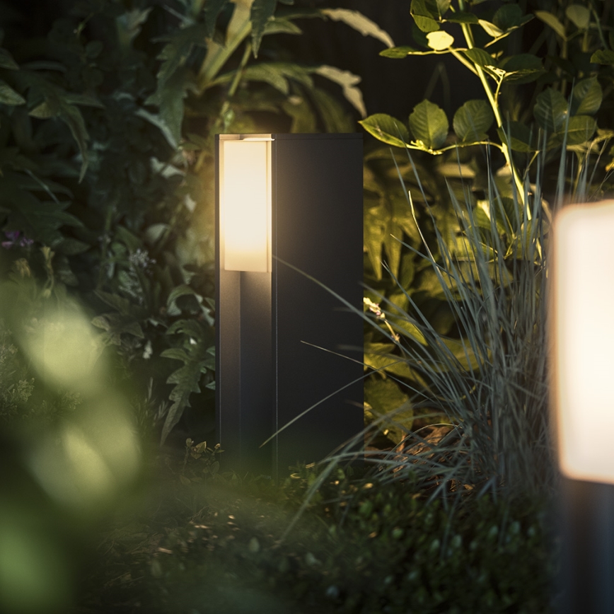 Philips 16473/93/P0 - Lámpara LED regulable exterior HUE TURACO 1xE27/9,5W/230V