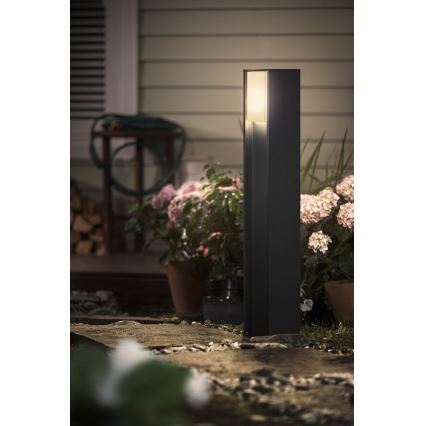 Philips 16474/93/P0 - Lámpara LED regulable exterior HUE TURACO 1xE27/9,5W/230V