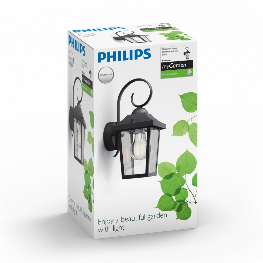 Philips - Lámpara exterior 1xE27/60W/230V IP44