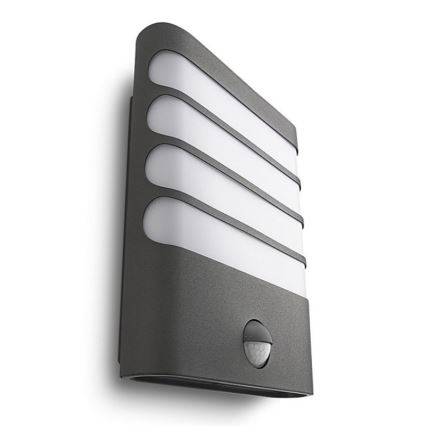 Philips - Aplique LED de pared para exterior con sensor, 3W, 230V, IP44