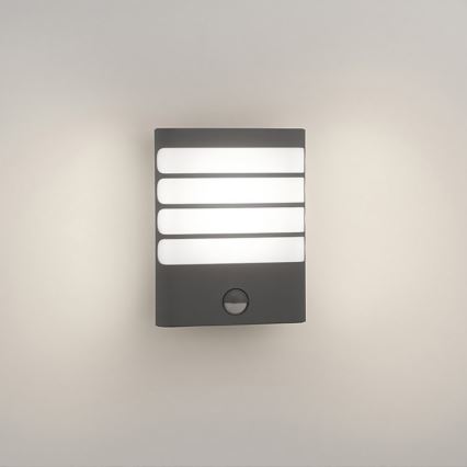 Philips - Aplique LED de pared para exterior con sensor, 3W, 230V, IP44