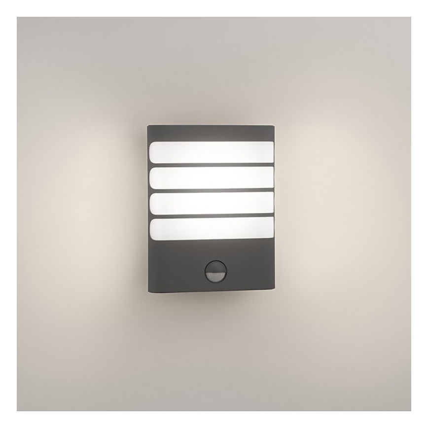 Philips - Aplique LED de pared para exterior con sensor, 3W, 230V, IP44
