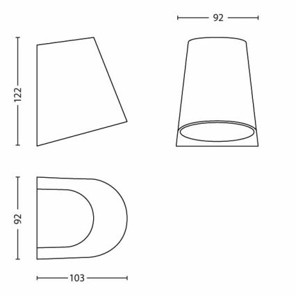 Philips - Iluminación LED exterior 1xLED/3W/230V IP44