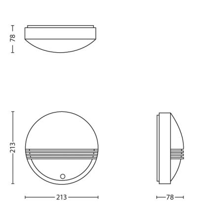 Philips - Iluminación exterior con sensor 1xLED/6W/230V