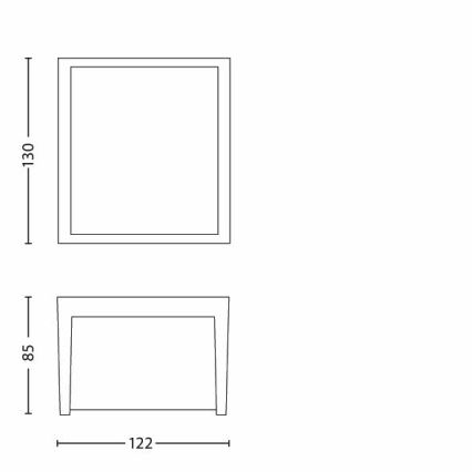Philips - Aplique de exterior LED LED/3W/230V IP44 2700K