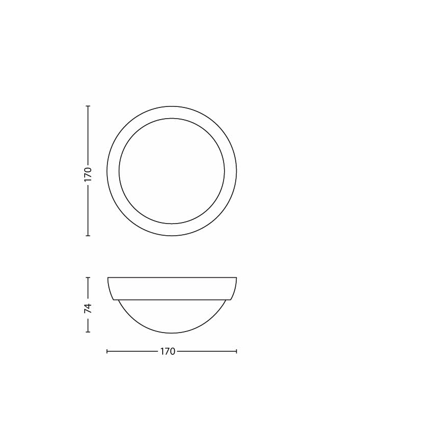 Philips - LED Lámpara exterior 1xLED/3,5W IP44