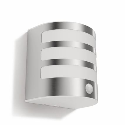 Philips - Aplique de pared LED para exterior con sensor, 3W, IP44