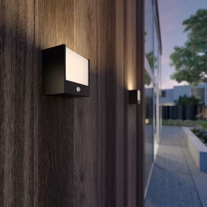 Philips - Luminaria LED exterior con sensor LED/3,5W IP44